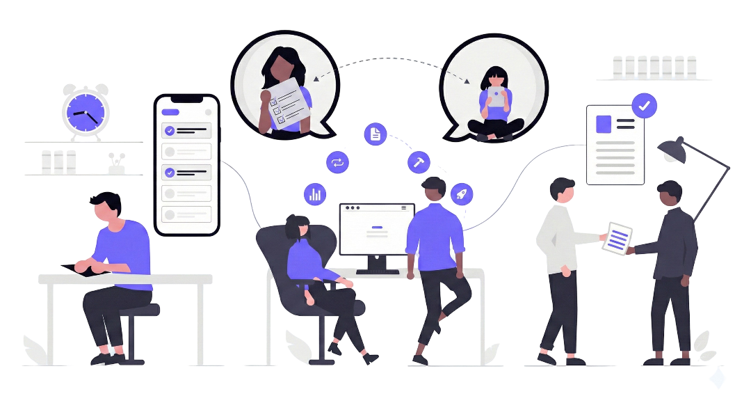Produse Dashboard Interface showing task management